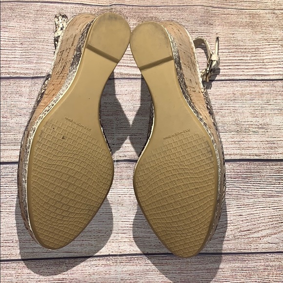 Stuart Weitzman Snake Print Wedge Heels 5M #9 - Picture 5 of 6